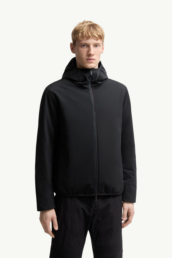 Batisse Hooded Short Down Jacket Men Black Moncler 3