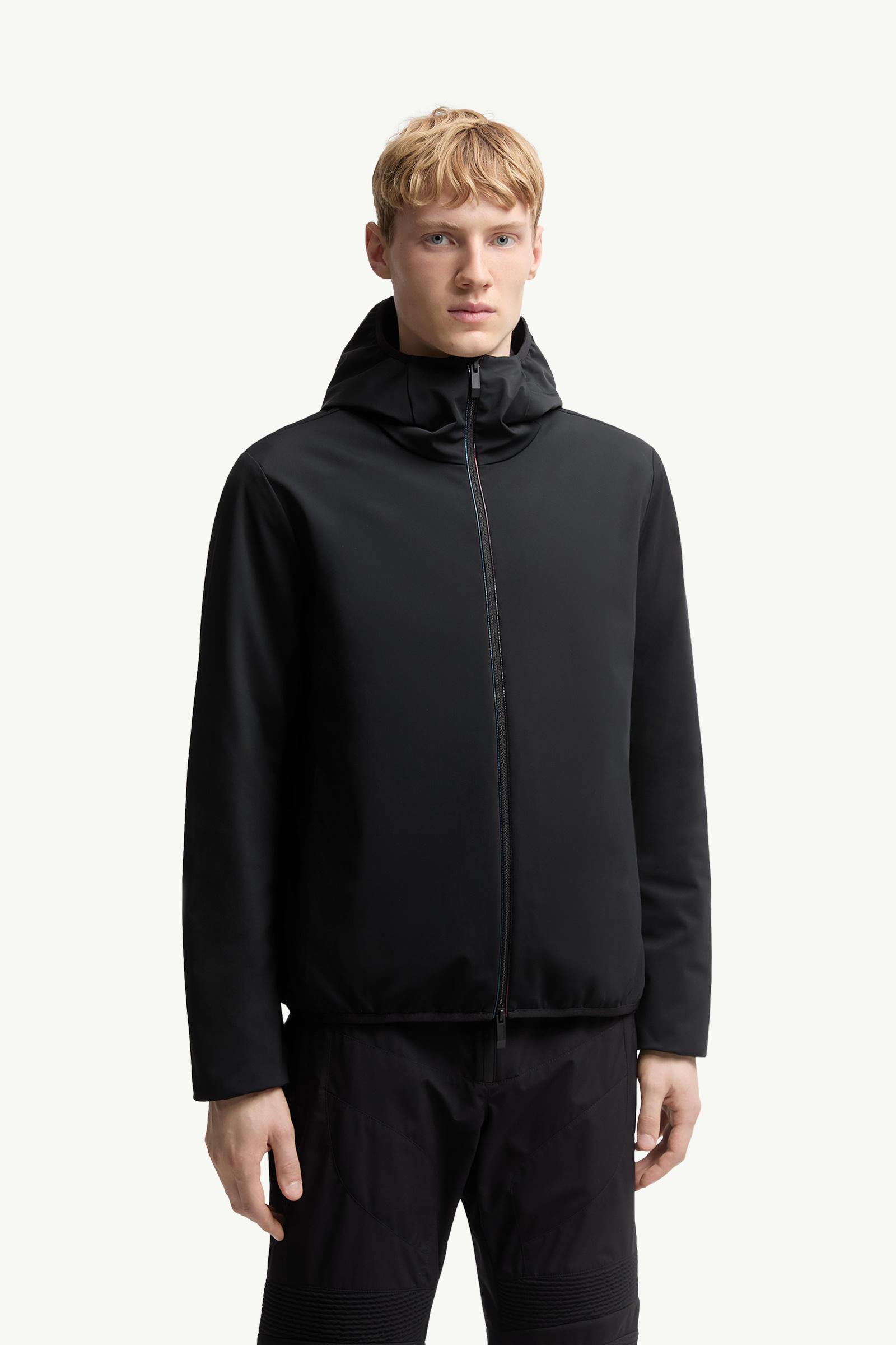 Batisse Hooded Short Down Jacket Men Black Moncler 3
