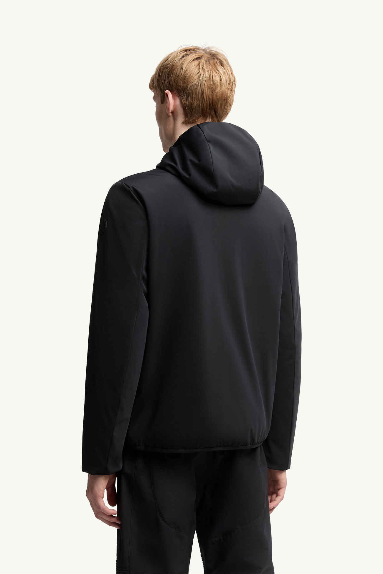 Batisse Hooded Short Down Jacket Men Black Moncler 4