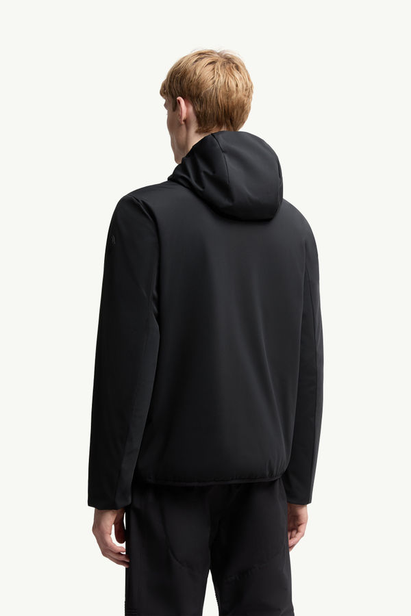 Batisse Hooded Short Down Jacket Men Black Moncler 4