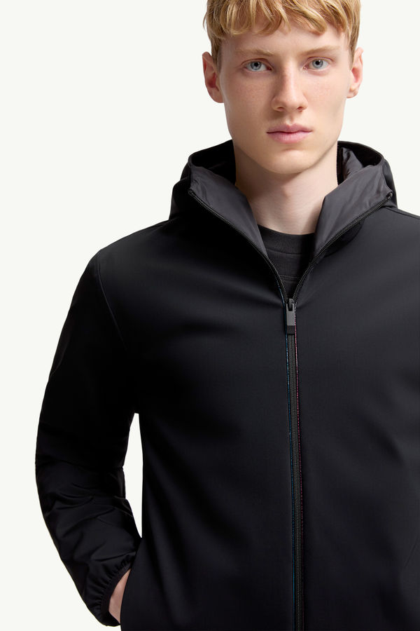 Batisse Hooded Short Down Jacket Men Black Moncler 5