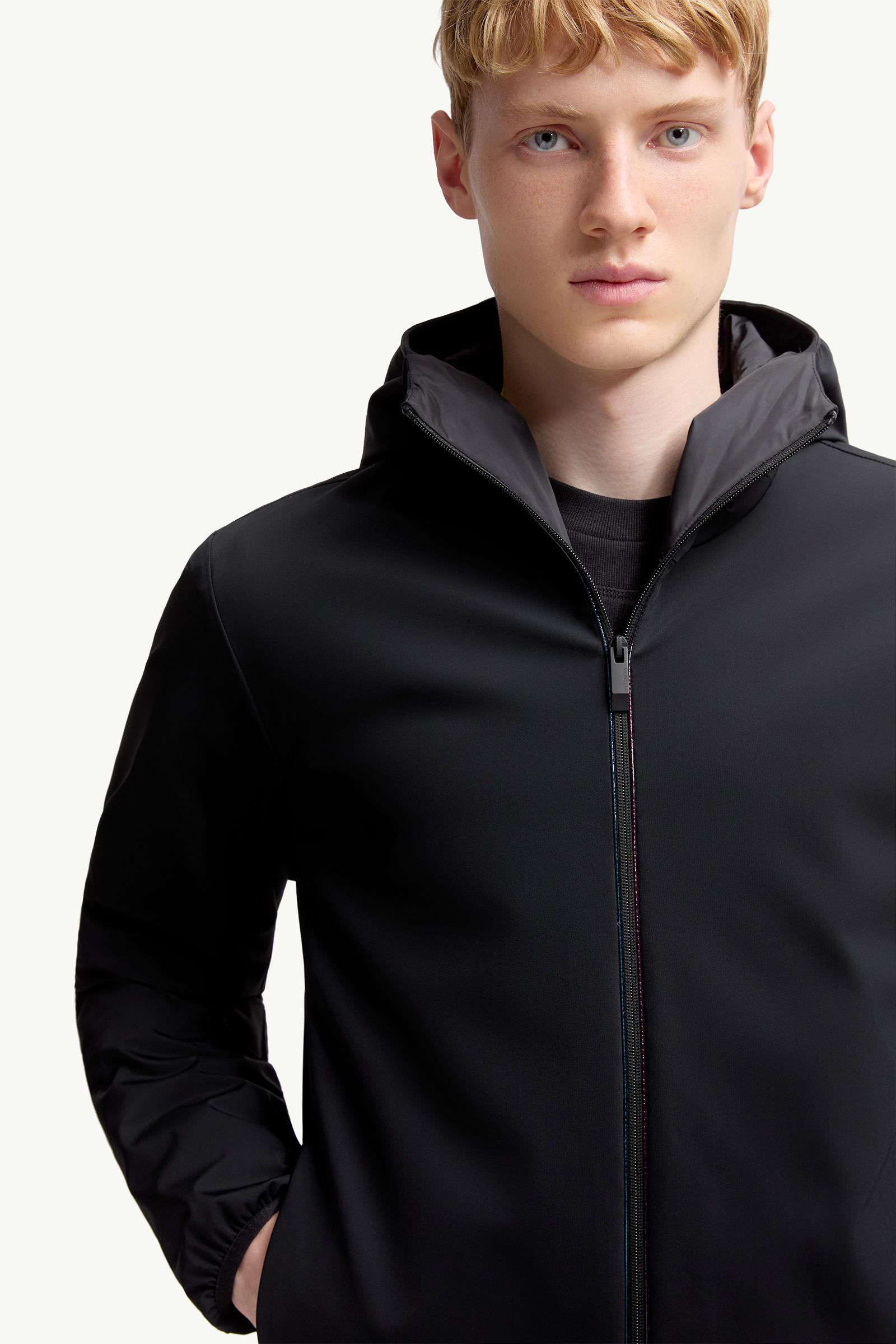 Batisse Hooded Short Down Jacket Men Black Moncler 5