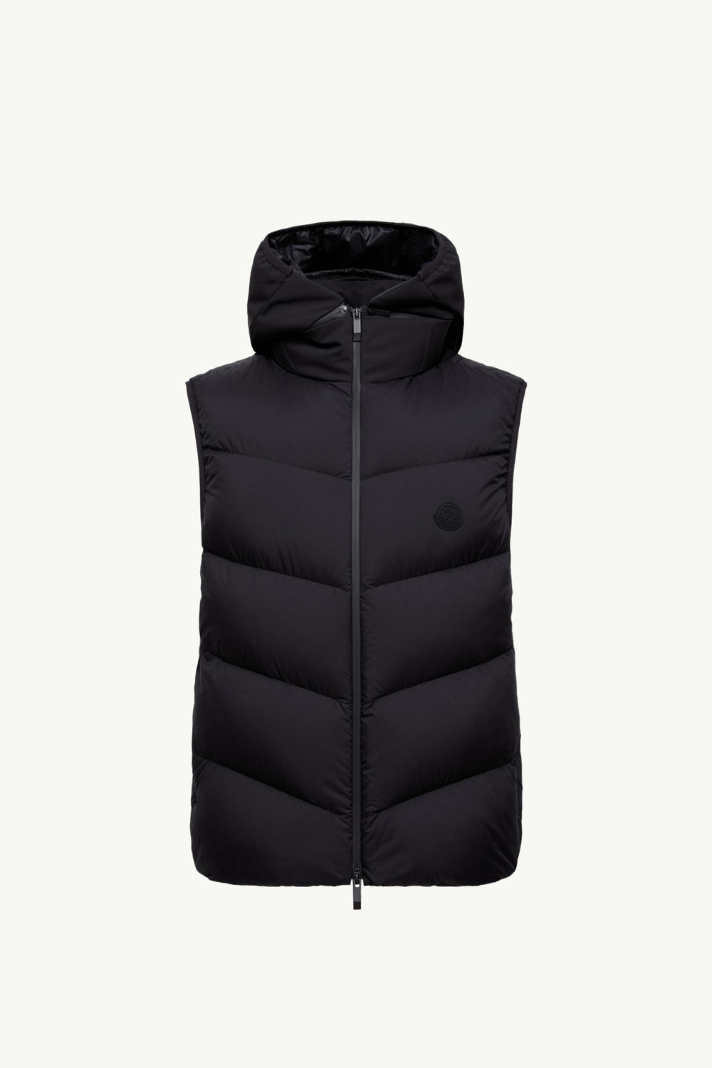 Guersac Diagonal-Quilted Hooded Down Gilet Men Black Moncler 2