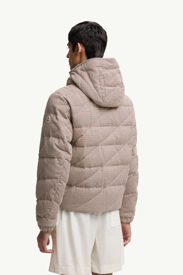 Doudoune courte à capuche en laine mélangée Psyllos Hommes Gris Moncler 4