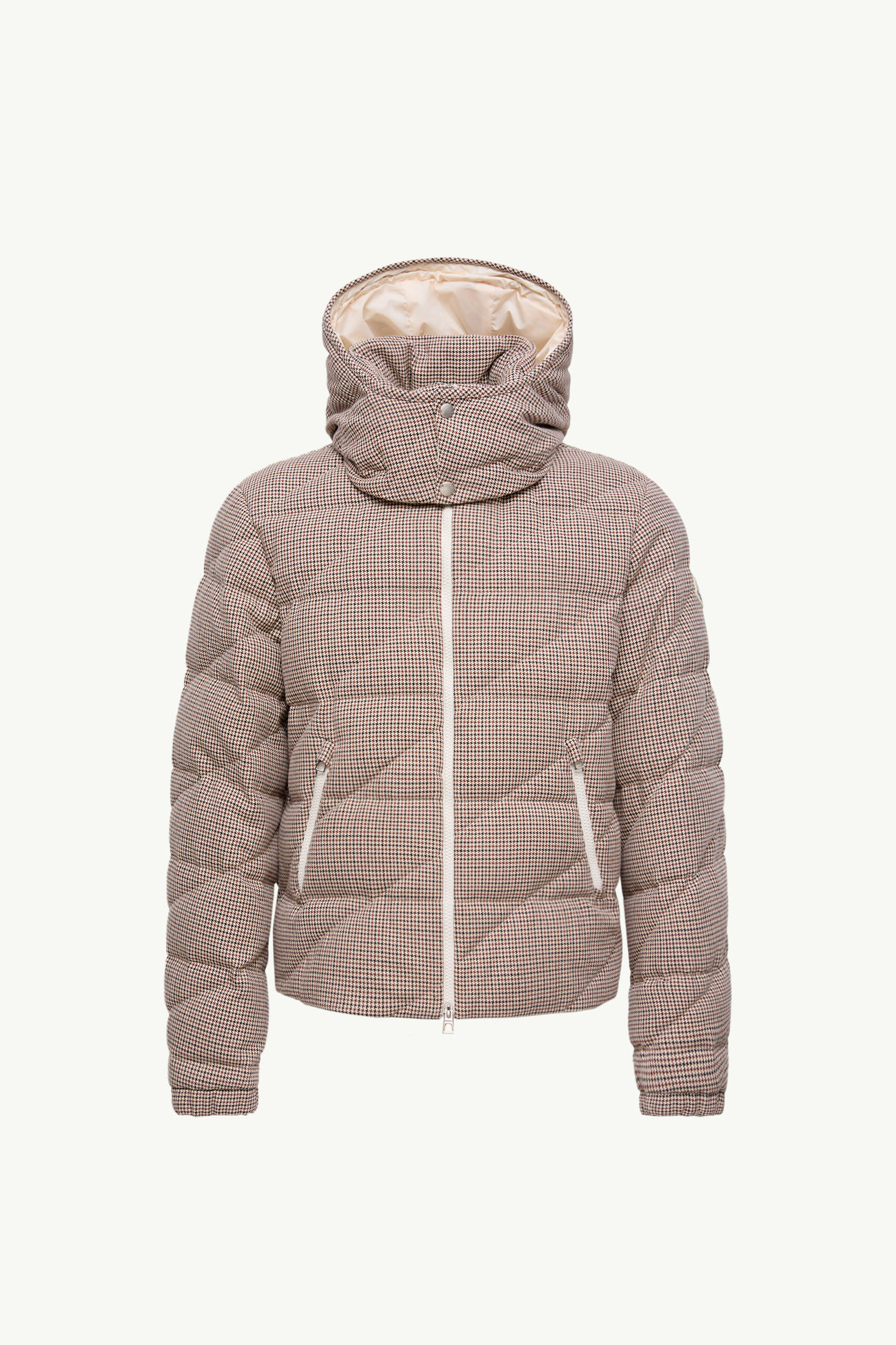Plumífero corto con capucha de mezcla de lana Psyllos Hombre Gris Moncler 2