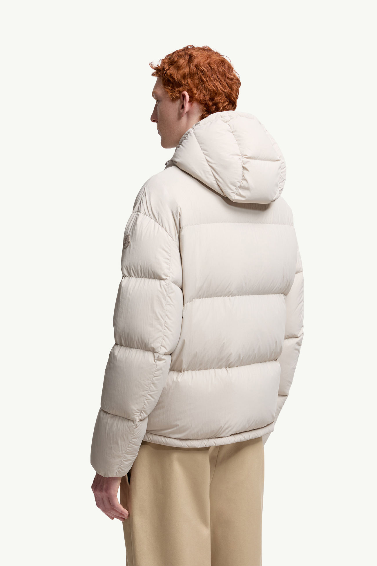 Meriera Hooded Short Down Jacket Men Ice Gray Moncler 4
