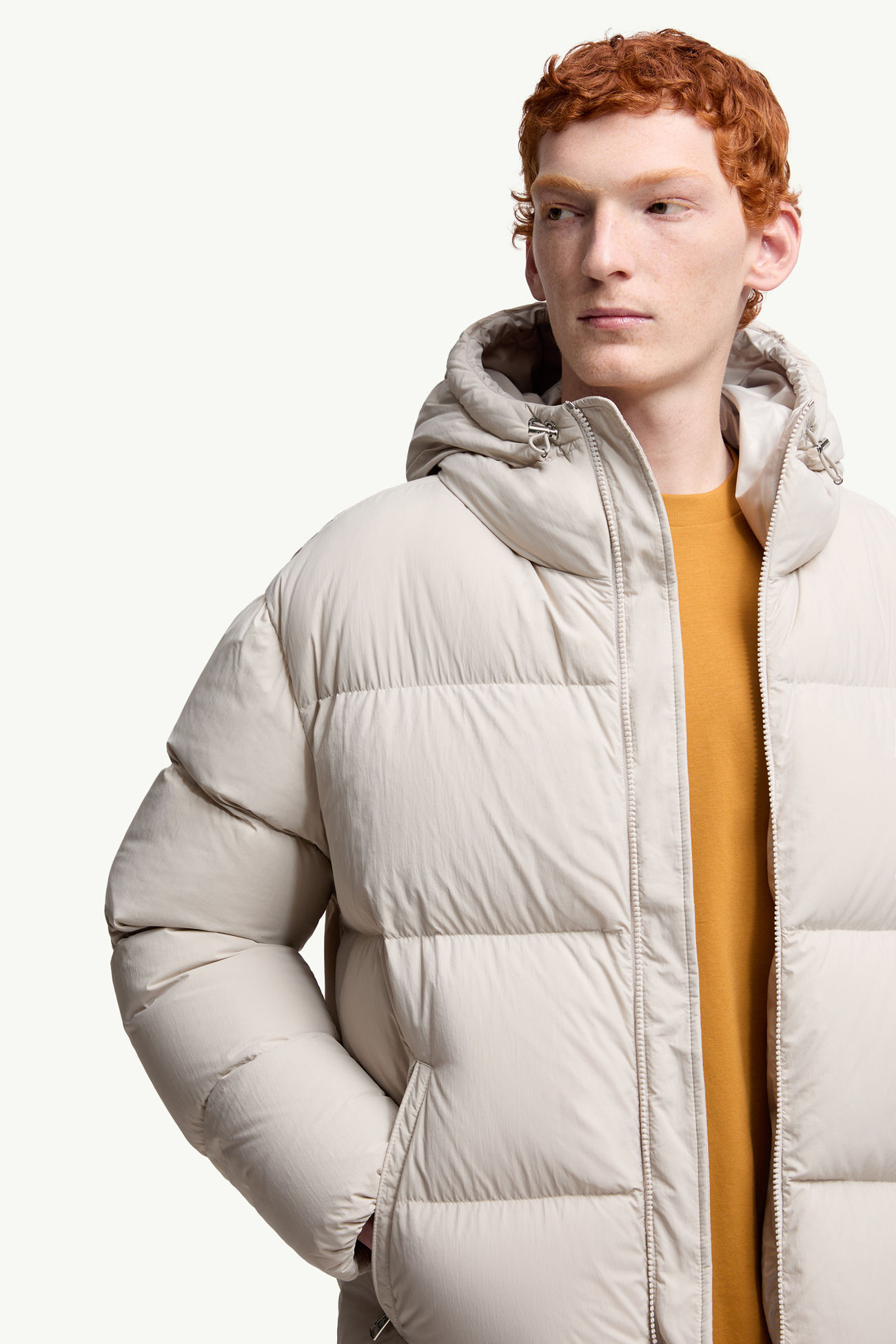 Doudoune courte à capuche Meriera Hommes Gris Glacier Moncler 5