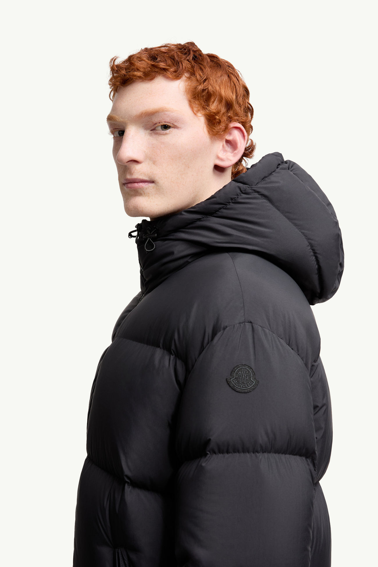 Meriera Hooded Short Down Jacket Men Black Moncler 1