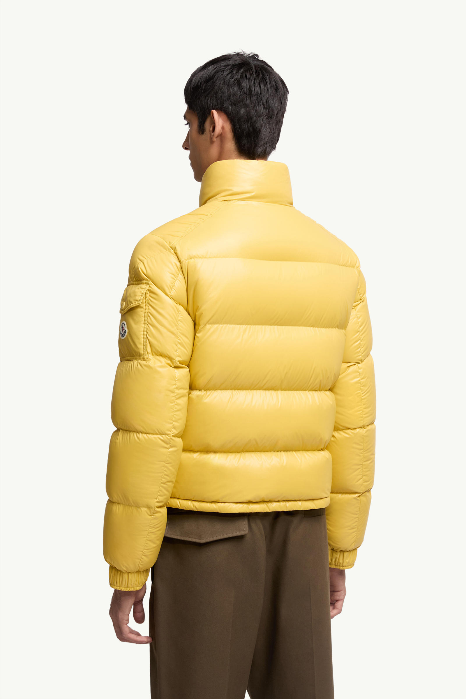 Doudoune courte à capuche Levitha Hommes Jaune Moncler 4