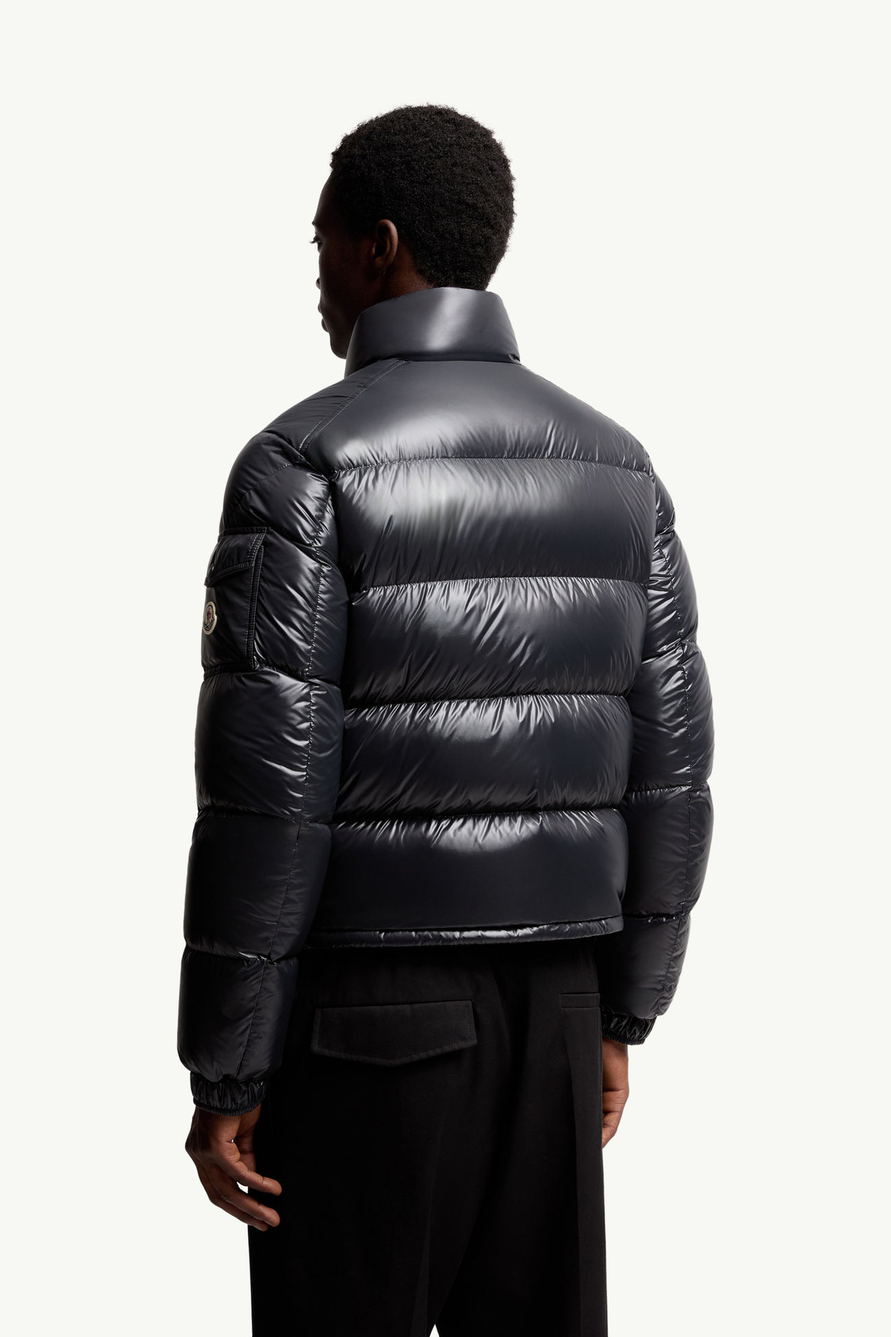Levitha Hooded Short Down Jacket Men Black Moncler 4