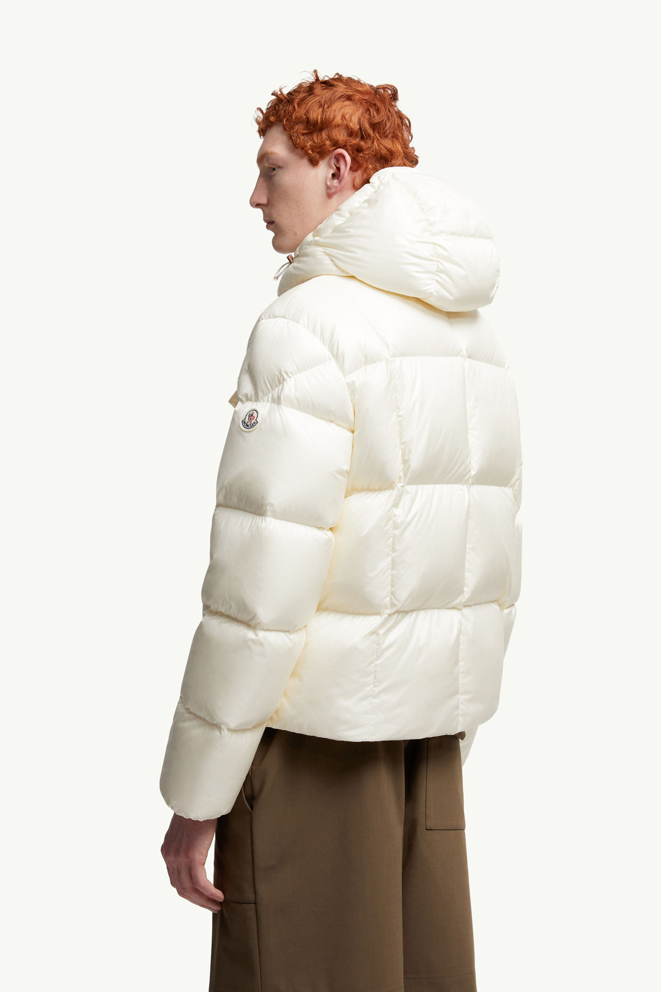 Serfanto連帽短身羽絨外套 男士 象牙白色 Moncler 4