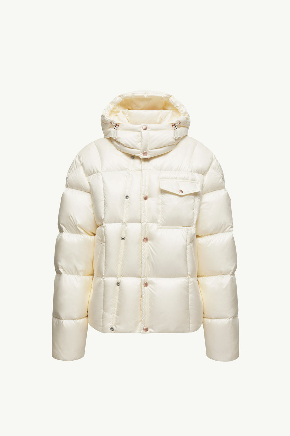 Serfanto Hooded Short Down Jacket Men White Ivory Moncler 2