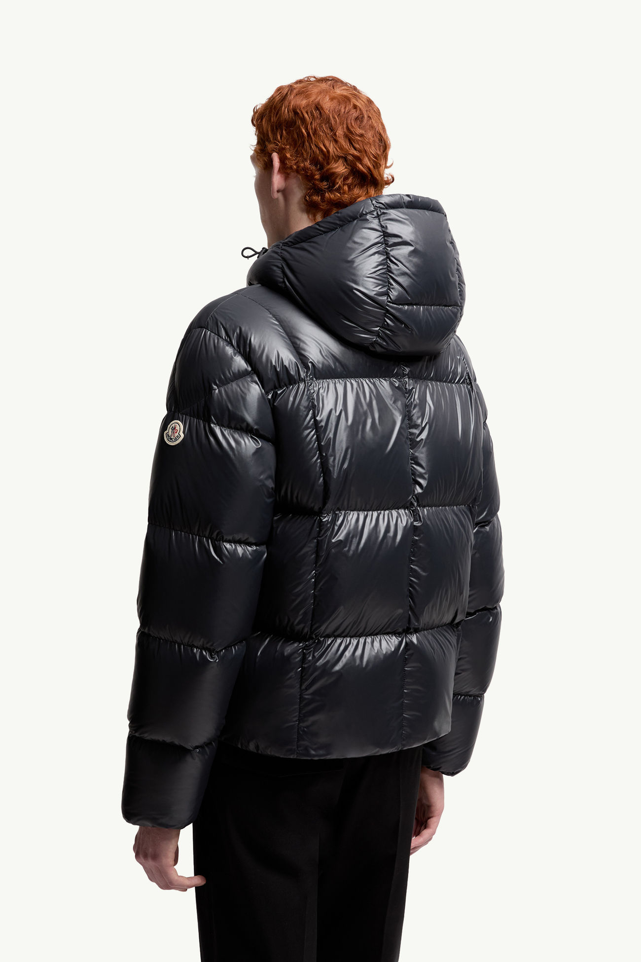 Serfanto Hooded Short Down Jacket Men Black Moncler 4