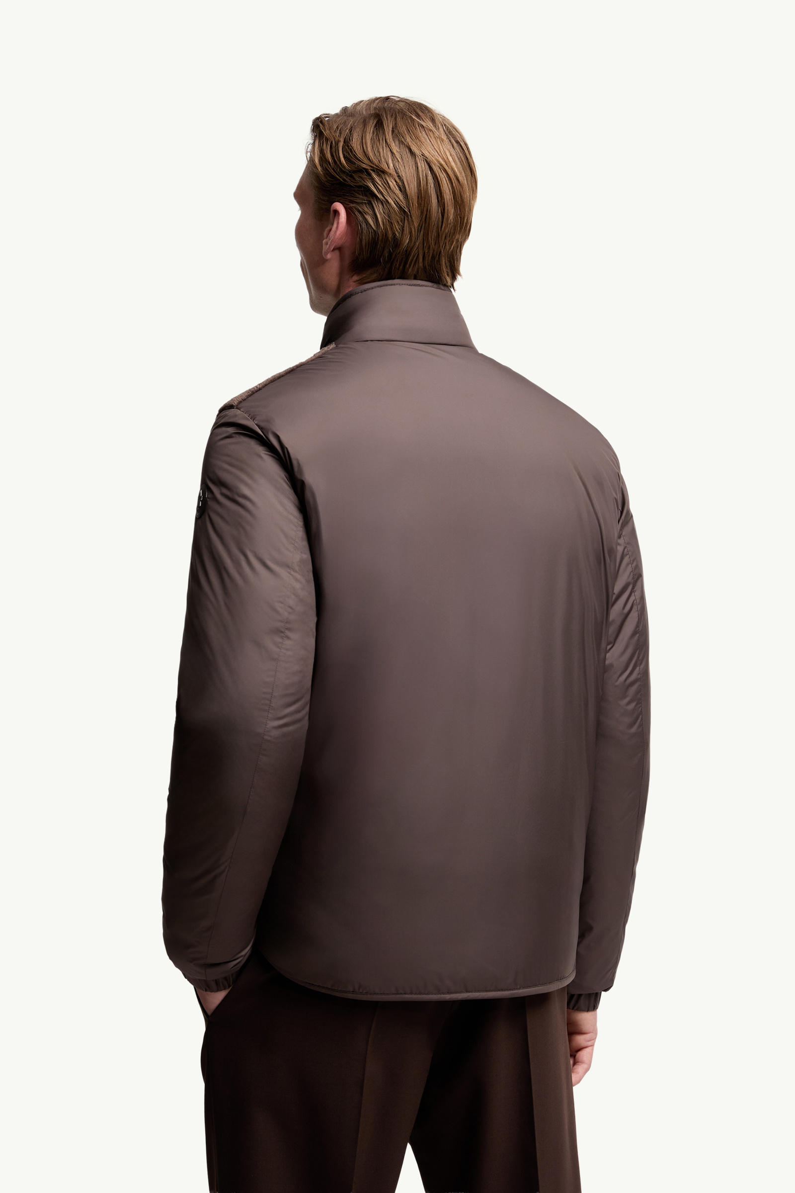 Livra Reversible Teddy Short Down Jacket Men Brown Moncler 4