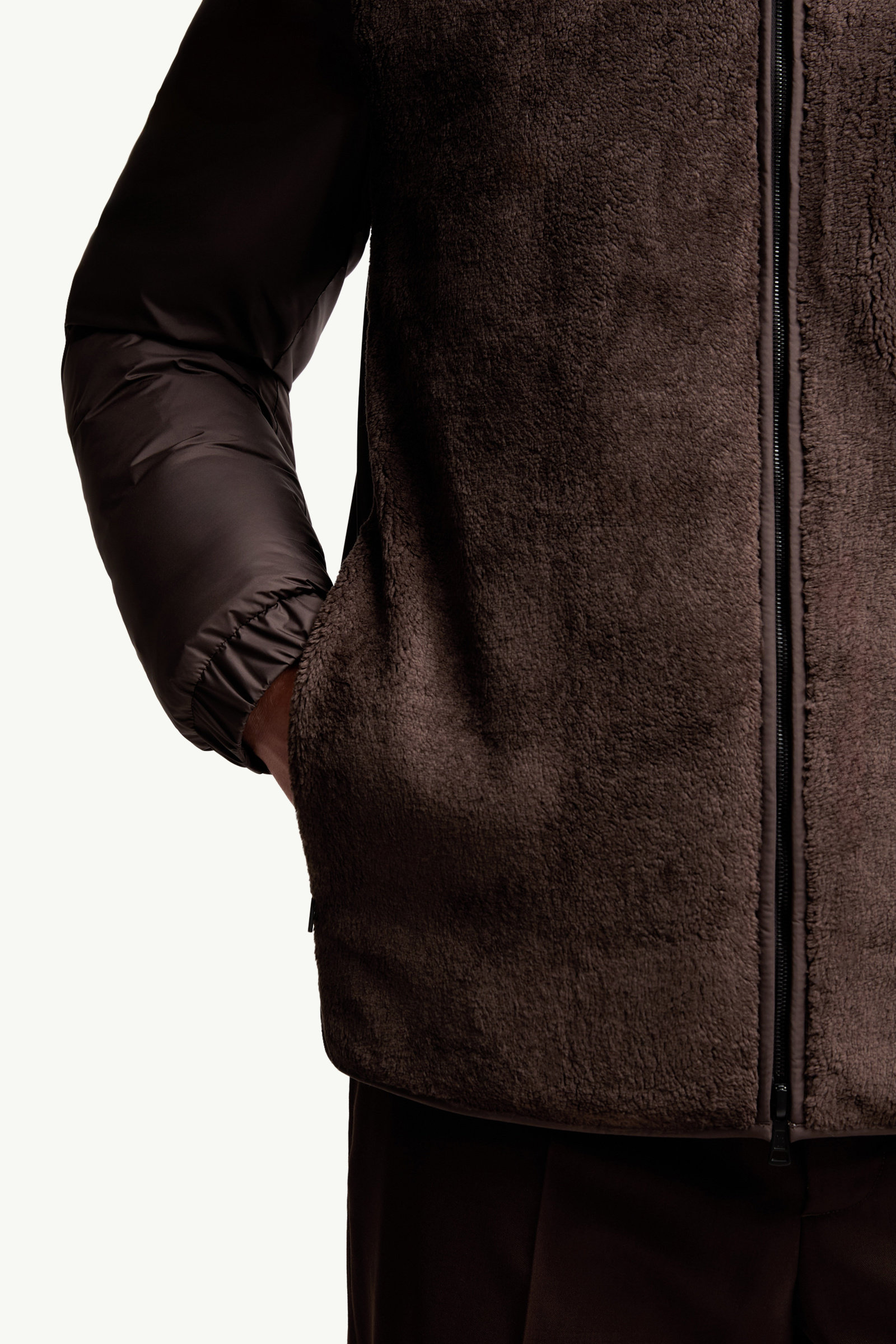 Livra Reversible Teddy Short Down Jacket Men Brown Moncler 8