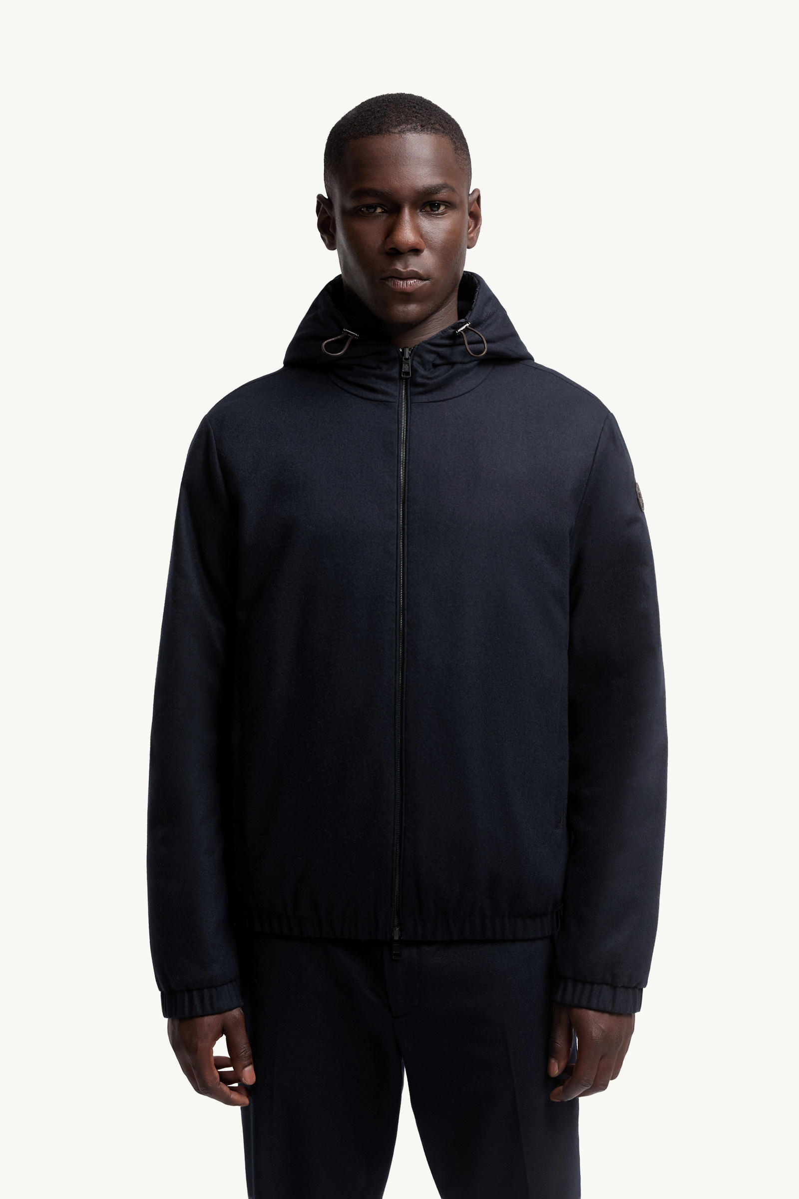 Piumino corto Guerande reversibile con cappuccio Uomo Blu Navy Moncler 3