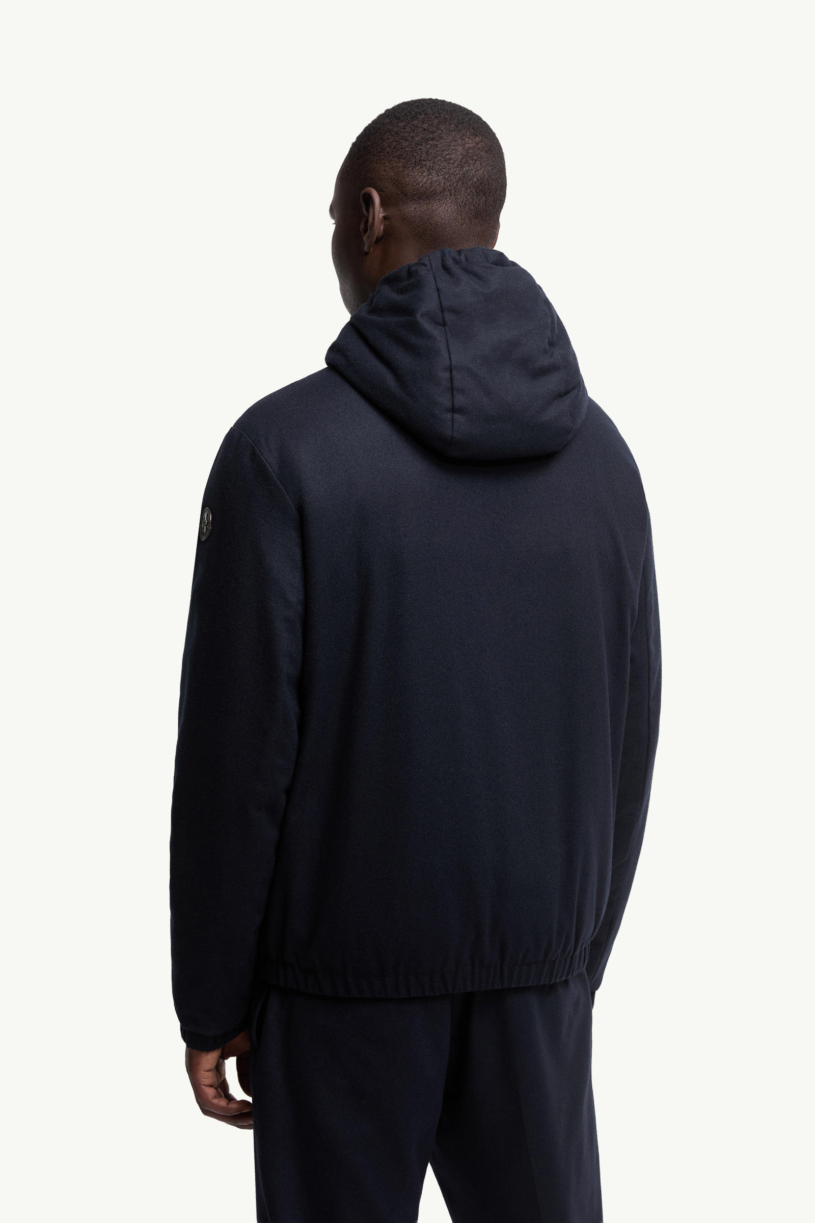 Piumino corto Guerande reversibile con cappuccio Uomo Blu Navy Moncler 4