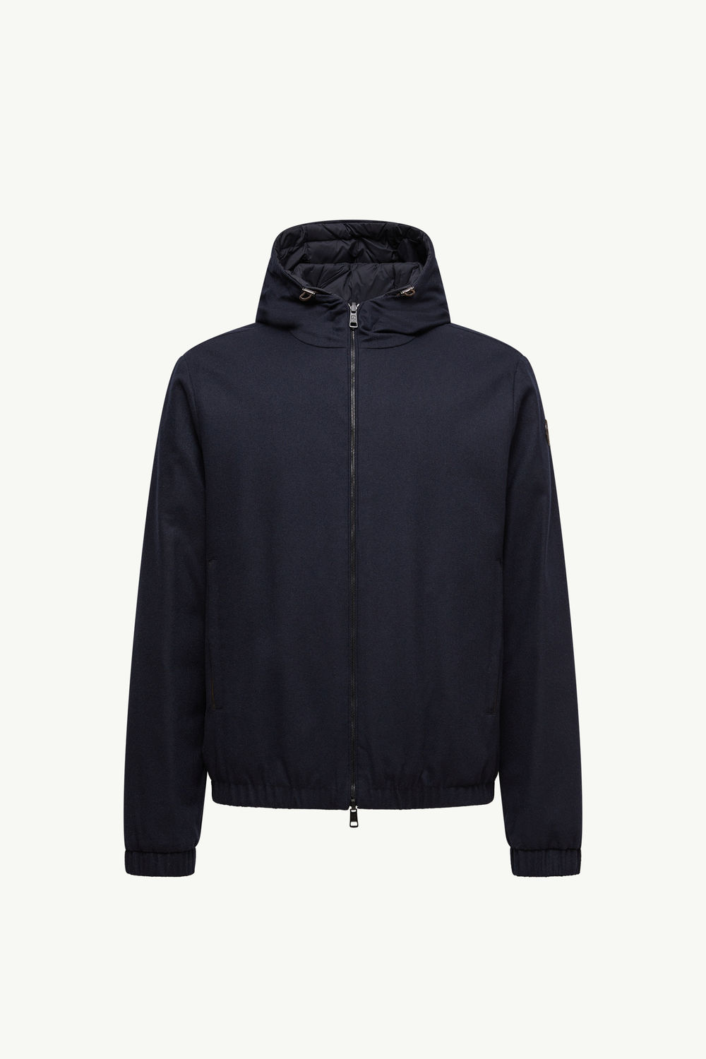 Guerande Reversible Hooded Short Down Jacket Men Navy Blue Moncler 2