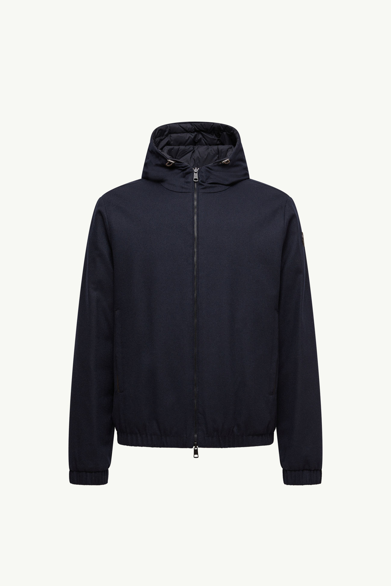 Guerande Reversible Hooded Short Down Jacket Men Navy Blue Moncler 2