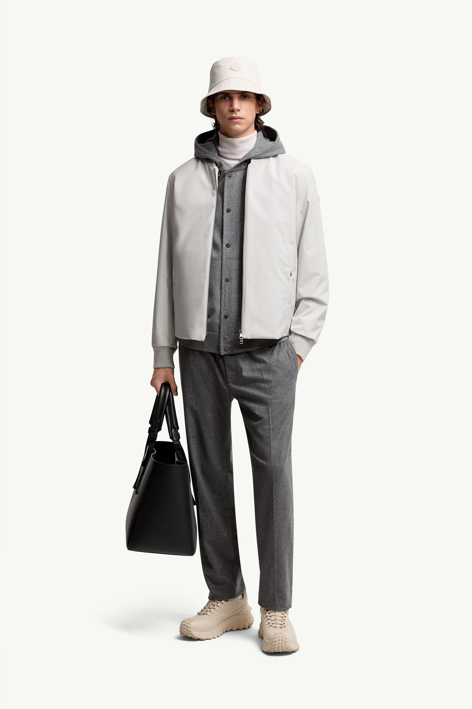 Epinal 3-in-1 Down Bomber Jacket Men Ice Gray Moncler 0