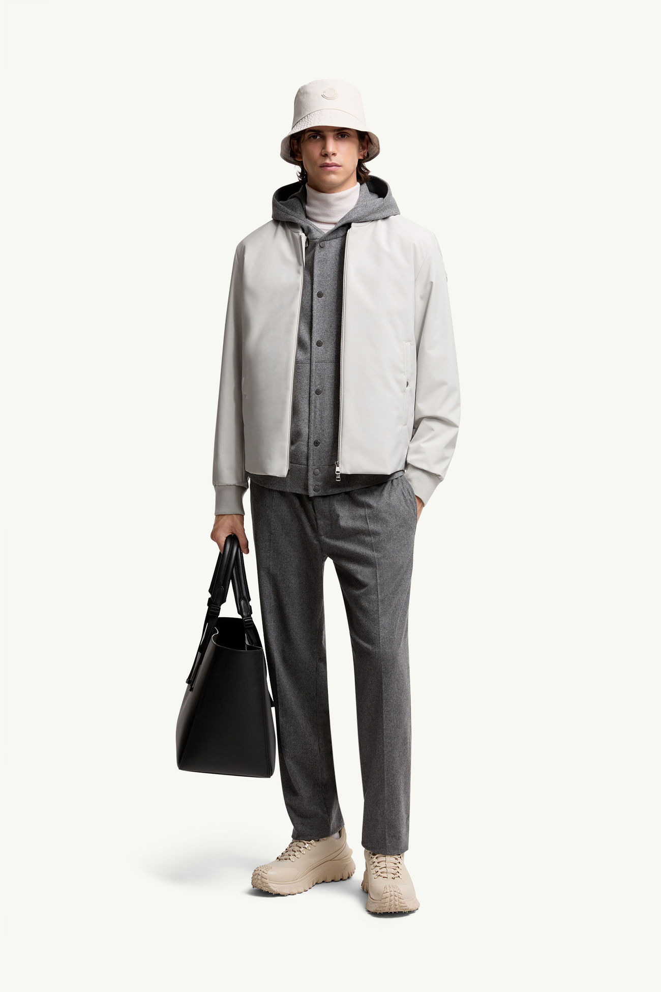 Epinal男士三合一羽绒飞行员夹克外套 男士 冰凝灰 Moncler 0