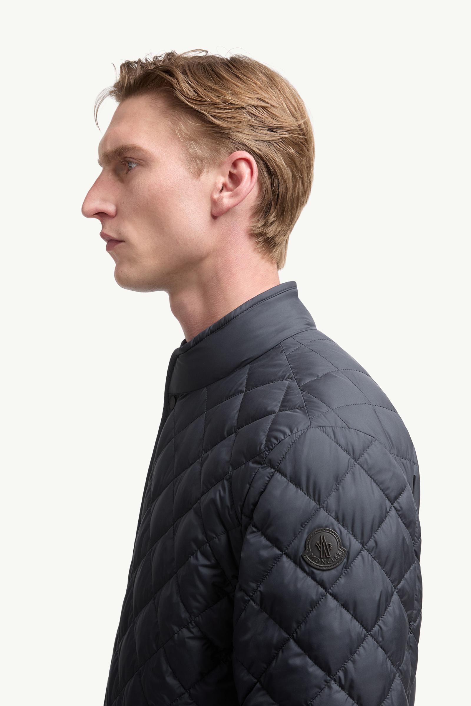 Oise Diamond-Quilted Short Down Jacket Men Blue Moncler 1