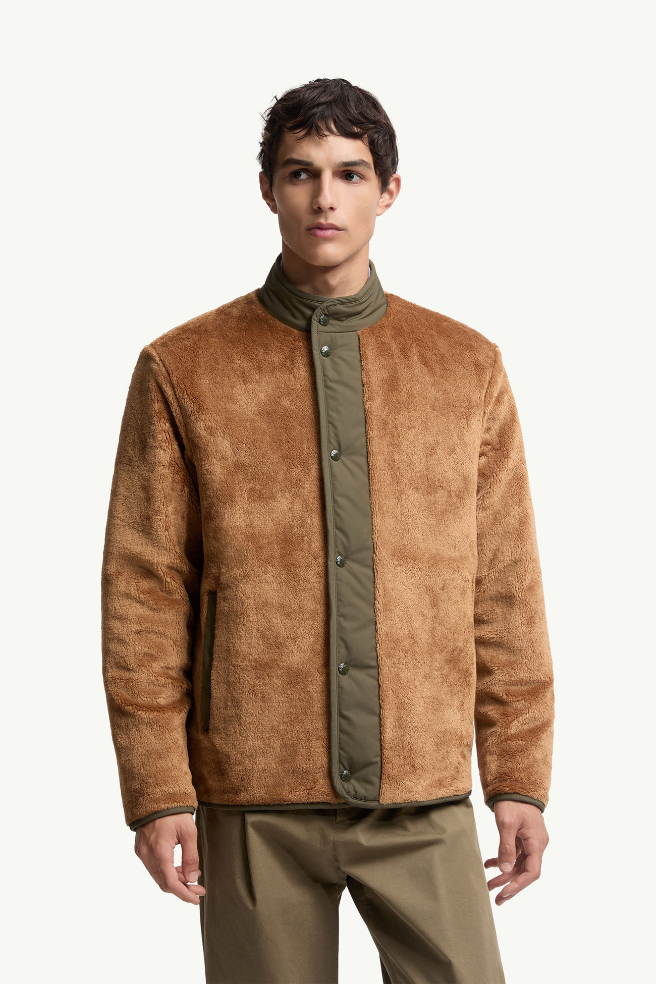 Rentignat Reversible Teddy Short Padded Jacket Men Camel Beige Moncler 3