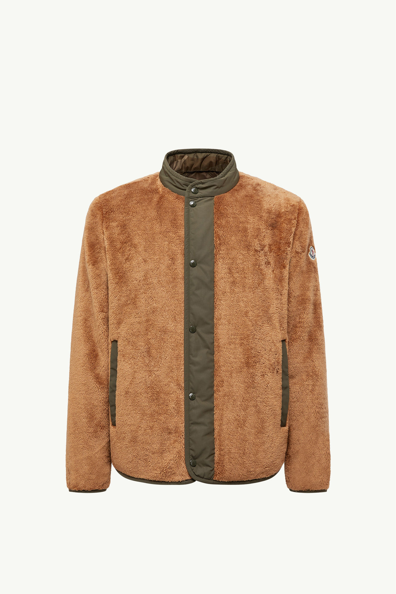 Rentignat kurze gefütterte Wendejacke aus Teddy Herren Camel-Beige Moncler 2