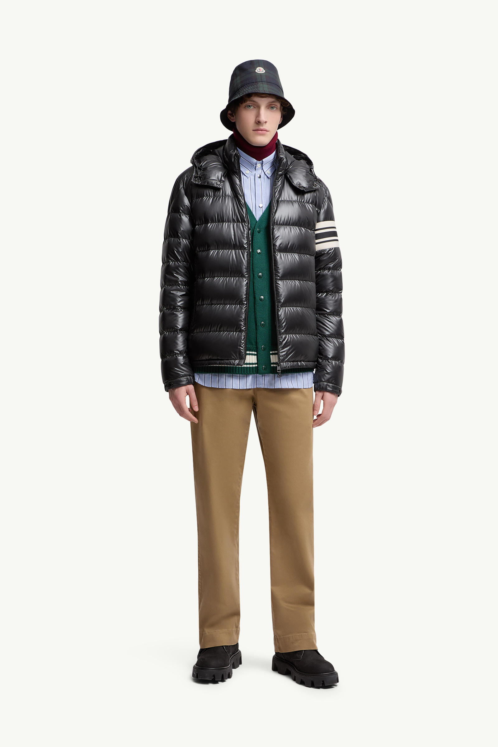 Landre Hooded Short Down Jacket Black Moncler 0