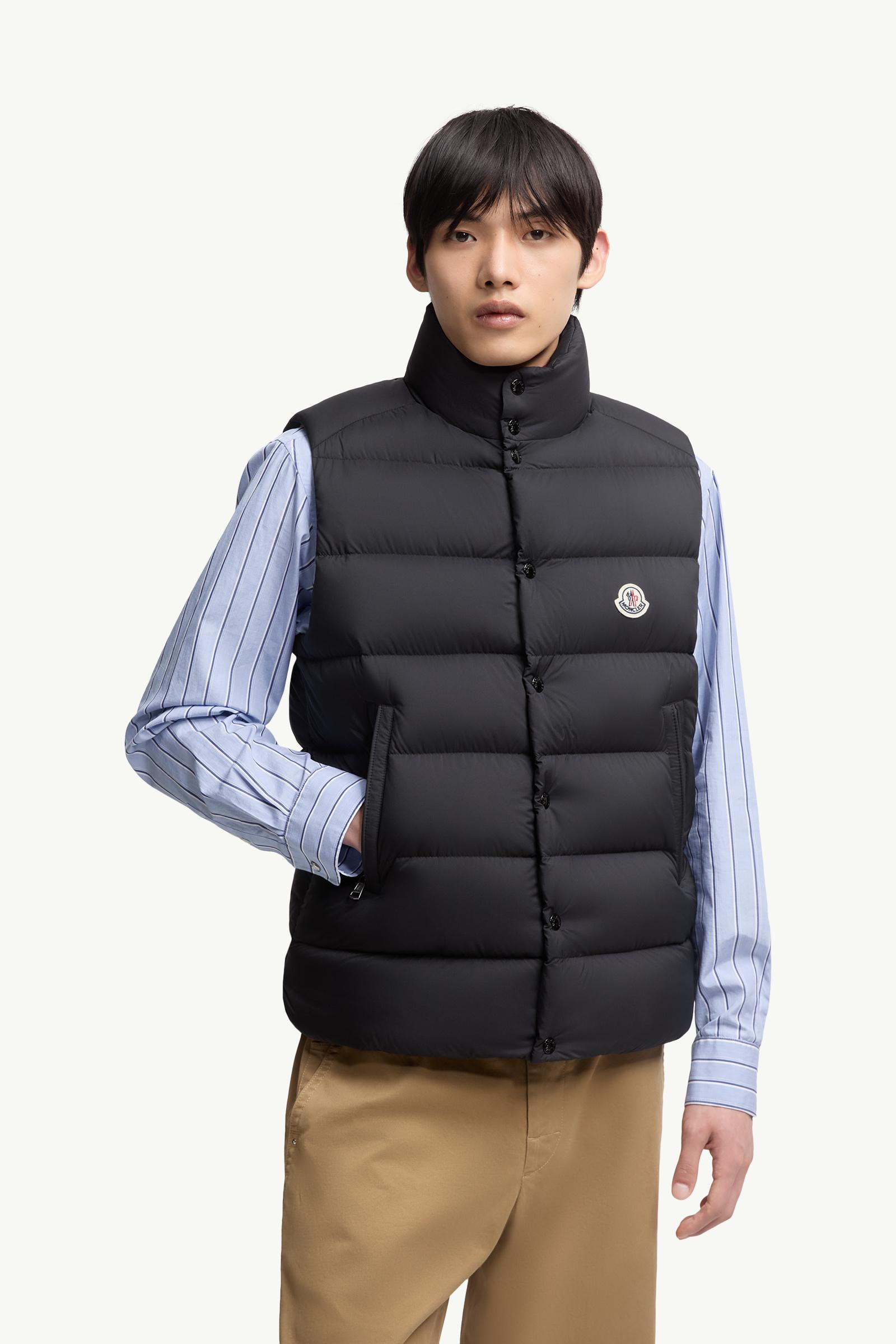 Black Tibb Down Vest - Vests for Men | Moncler US