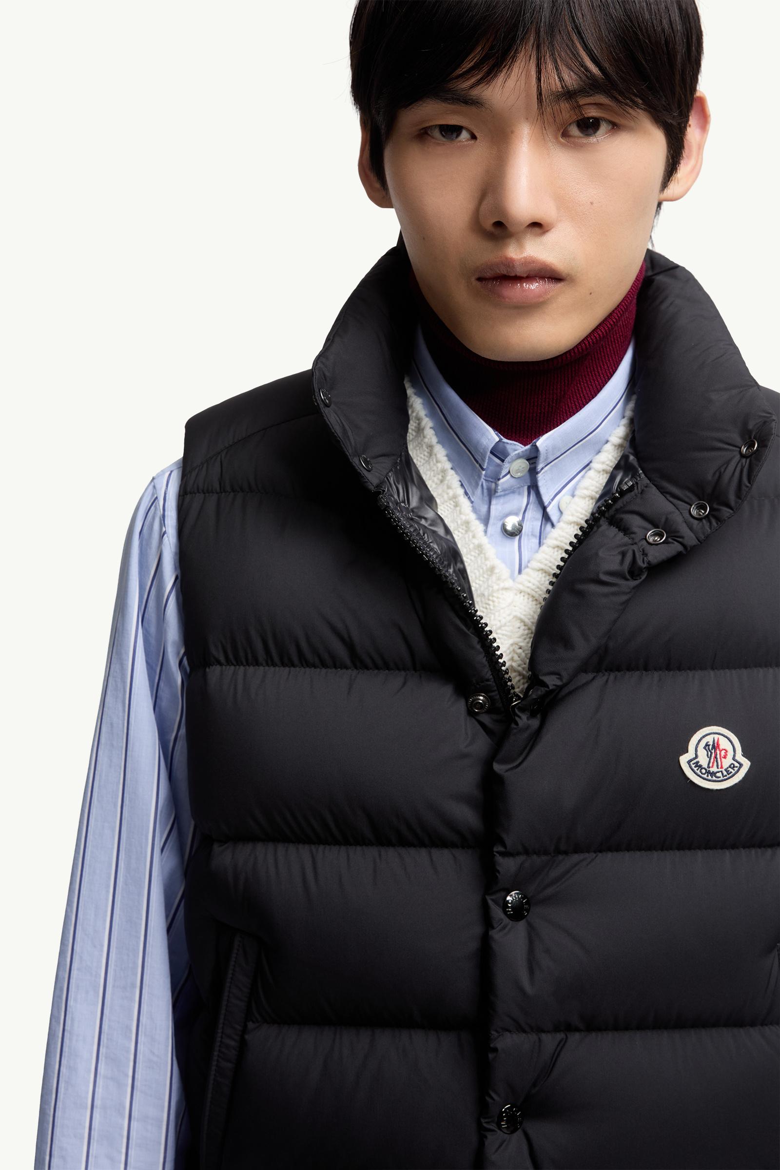 Black Tibb Down Vest - Vests for Men | Moncler US