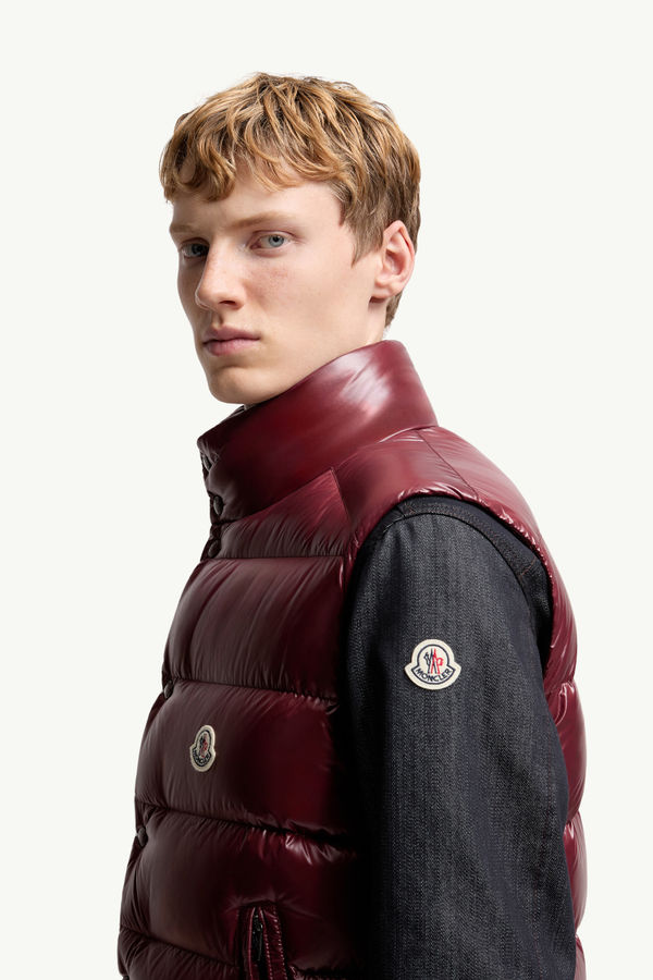 Tibb Down Gilet Men Burgundy Moncler 1