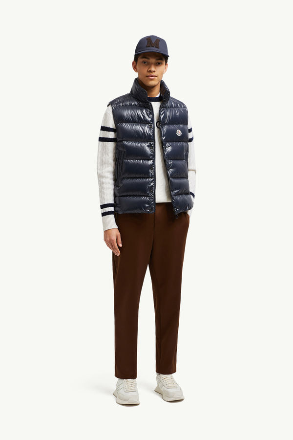 Tibb Down Gilet Men Navy Blue Moncler 0
