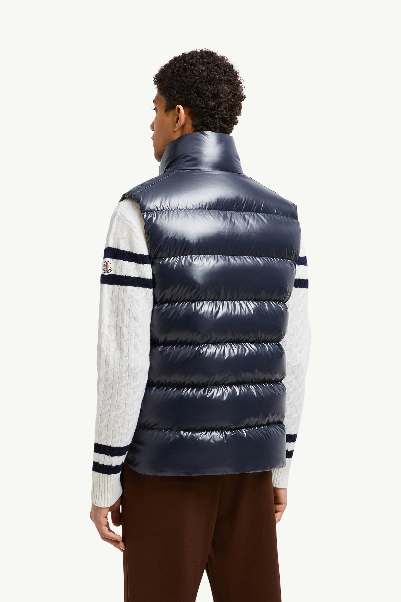 Navy Blue Tibb Down Vest - Vests for Men | Moncler CA