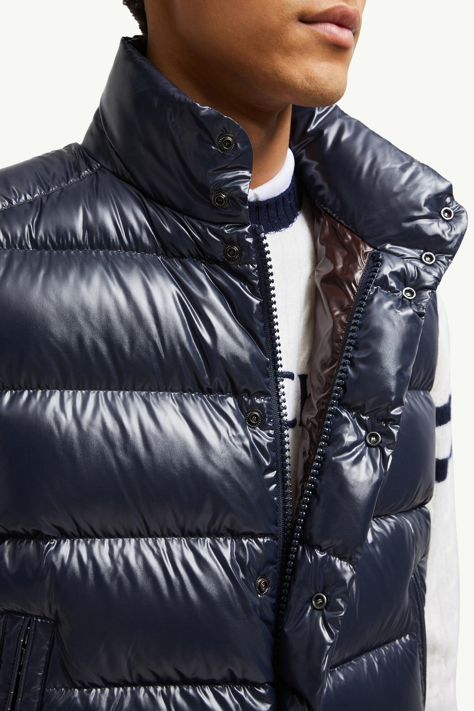 Navy Blue Tibb Down Vest - Vests for Men | Moncler CA