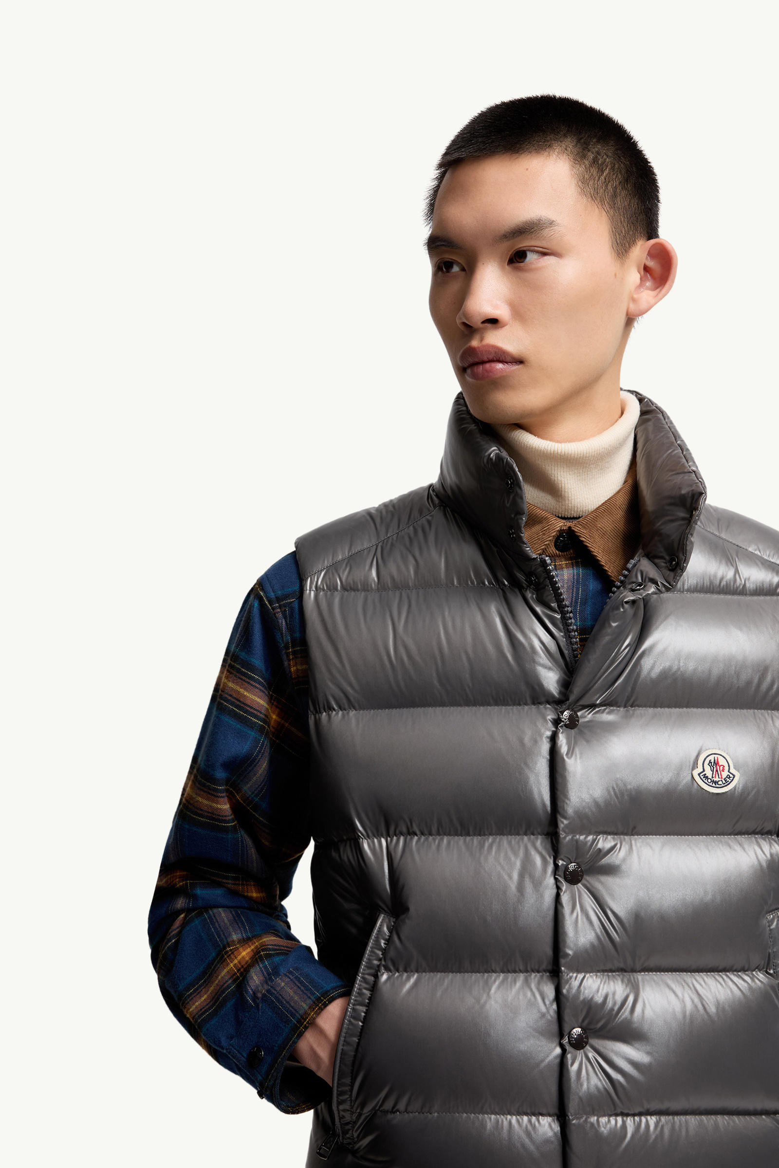 Tibb Down Gilet Men Gray Moncler 5