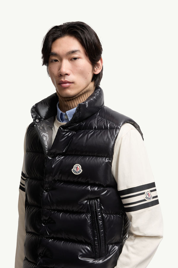 Tibb Daunenweste Herren Schwarz Moncler 5