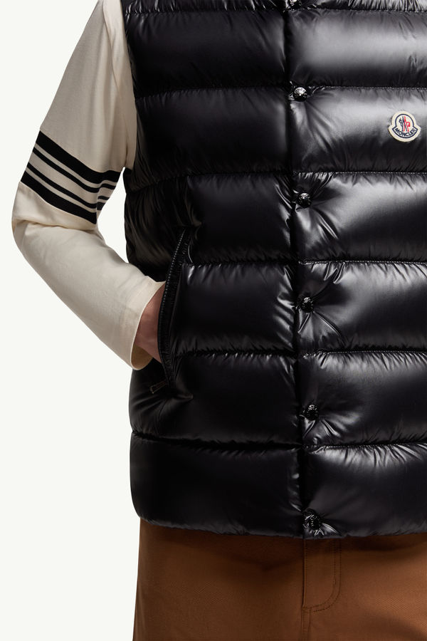 Tibb Daunenweste Herren Schwarz Moncler 6