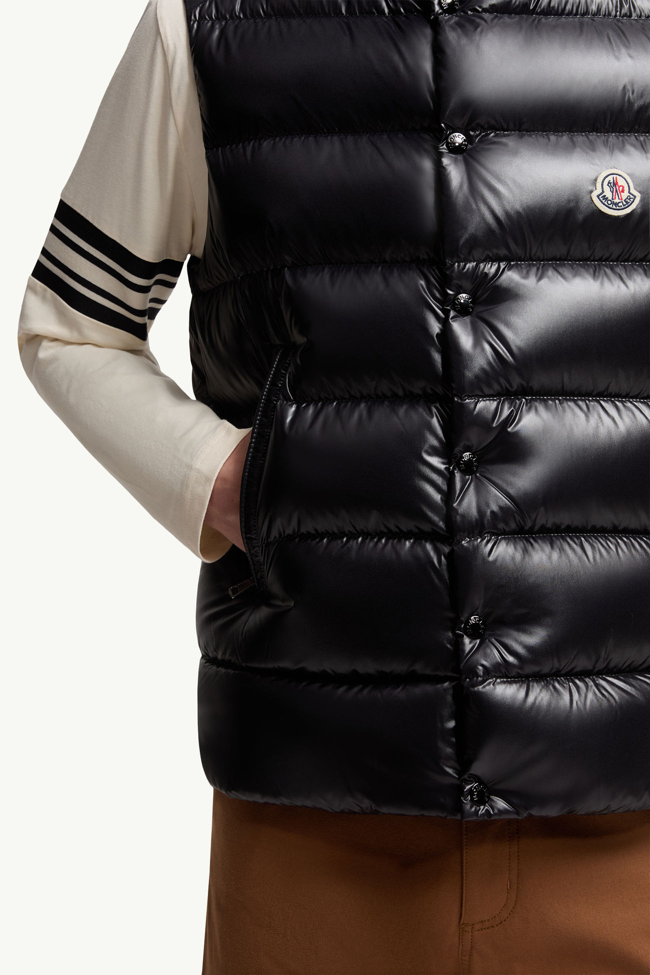 Tibb羽絨背心 男士 黑色 Moncler 6