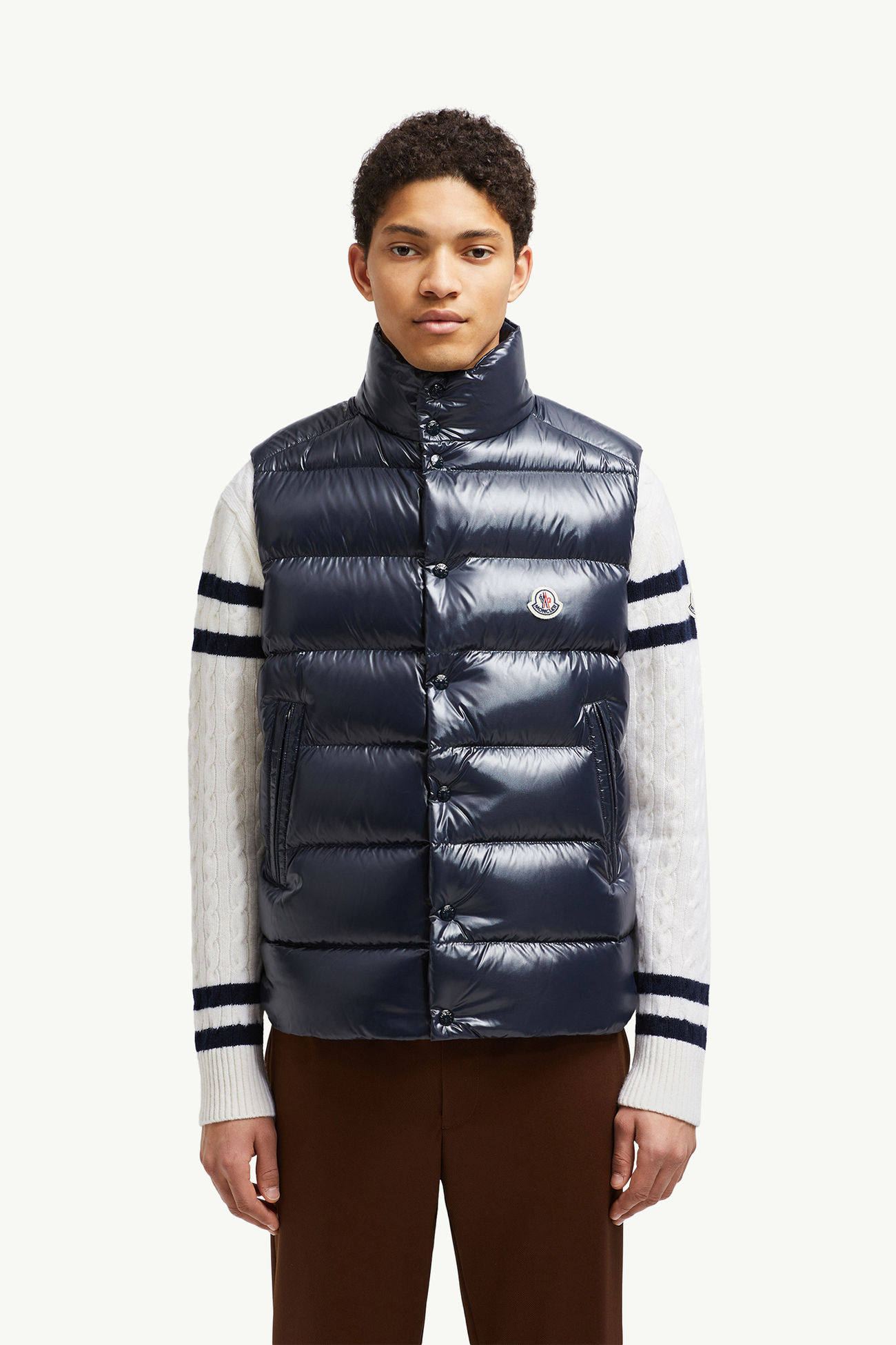Chal plumífero Tibb Hombre Azul marino Moncler 3