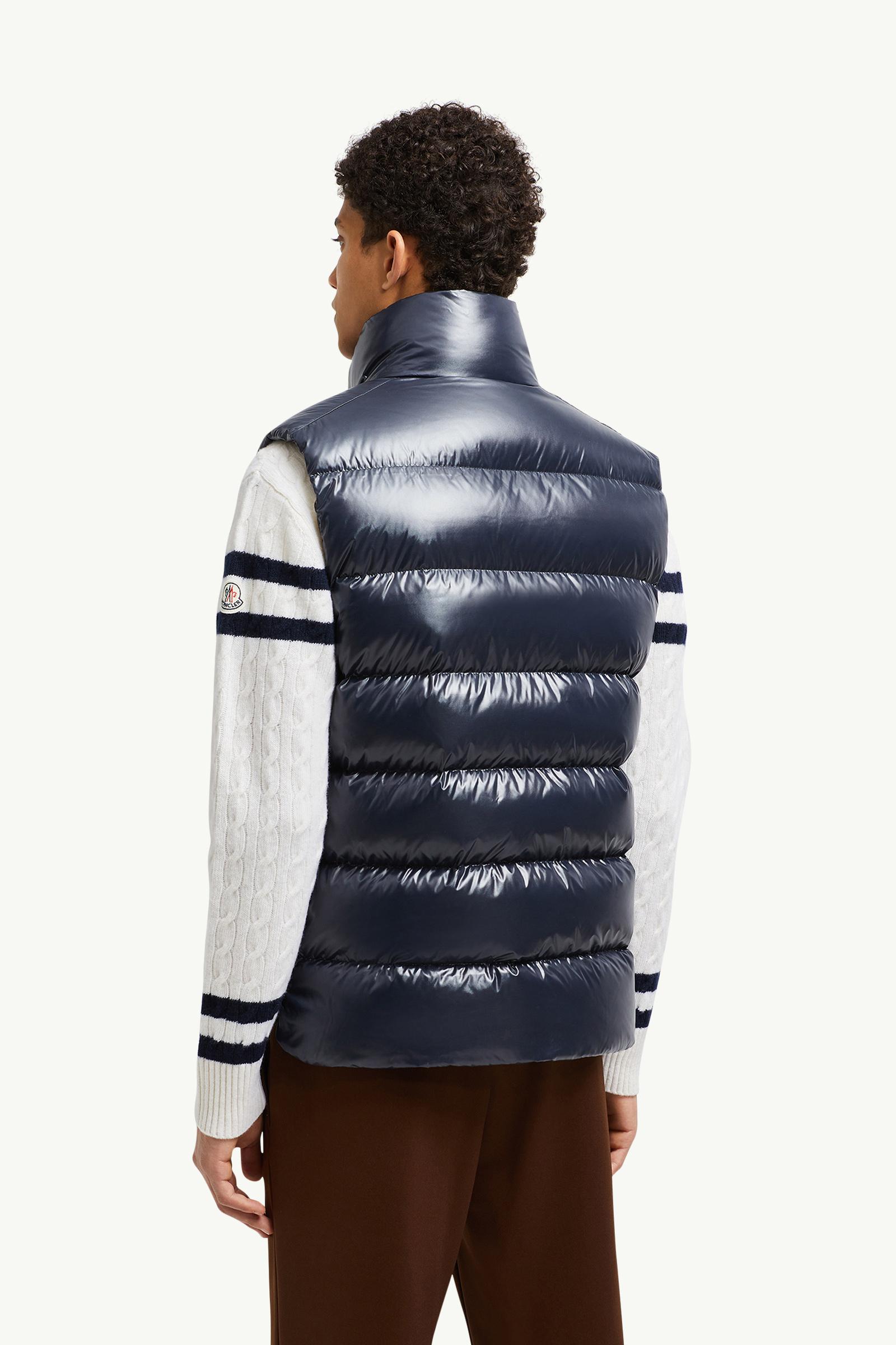 Navy Blue Tibb Down Vest - Vests for Men | Moncler US