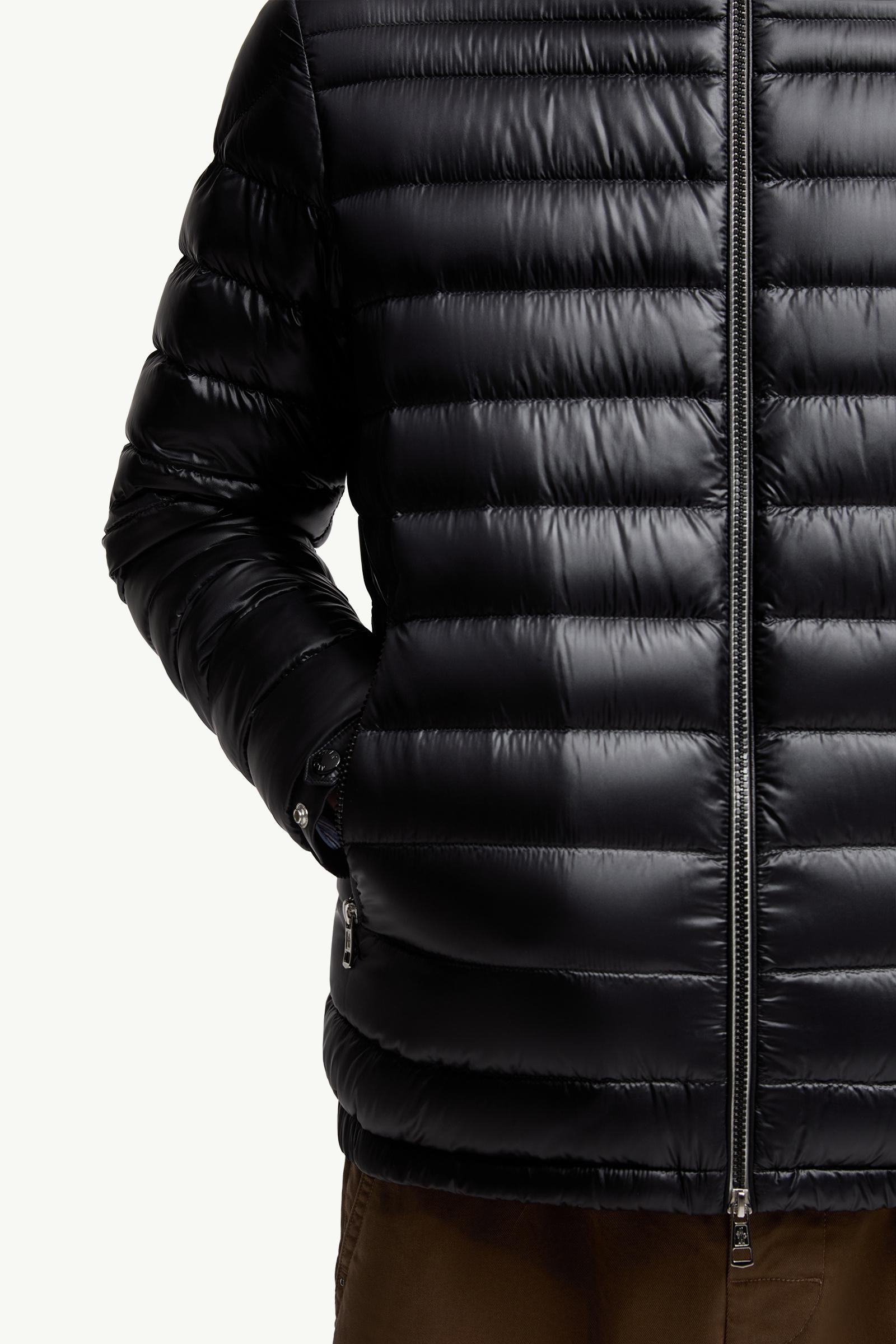 (正規品) MONCLER ALBIREO GIUBBOTTO ジャケット Black Arnique Short Down Jacket - Short Down Jackets for Men
