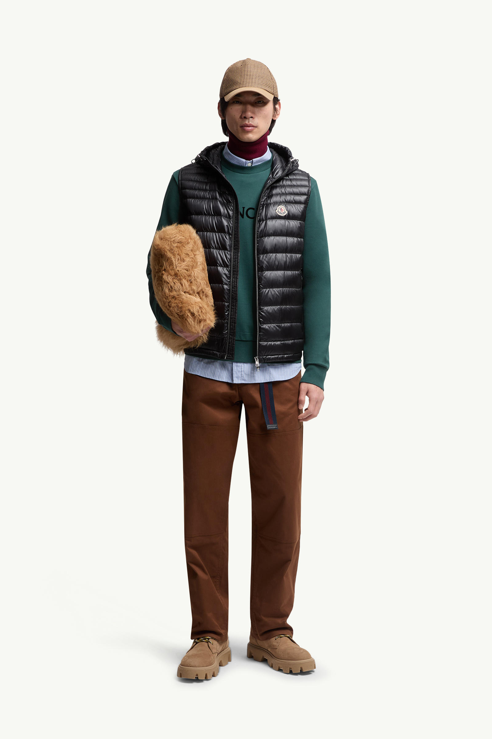 Orant Hooded Down Vest Men Black Moncler 0
