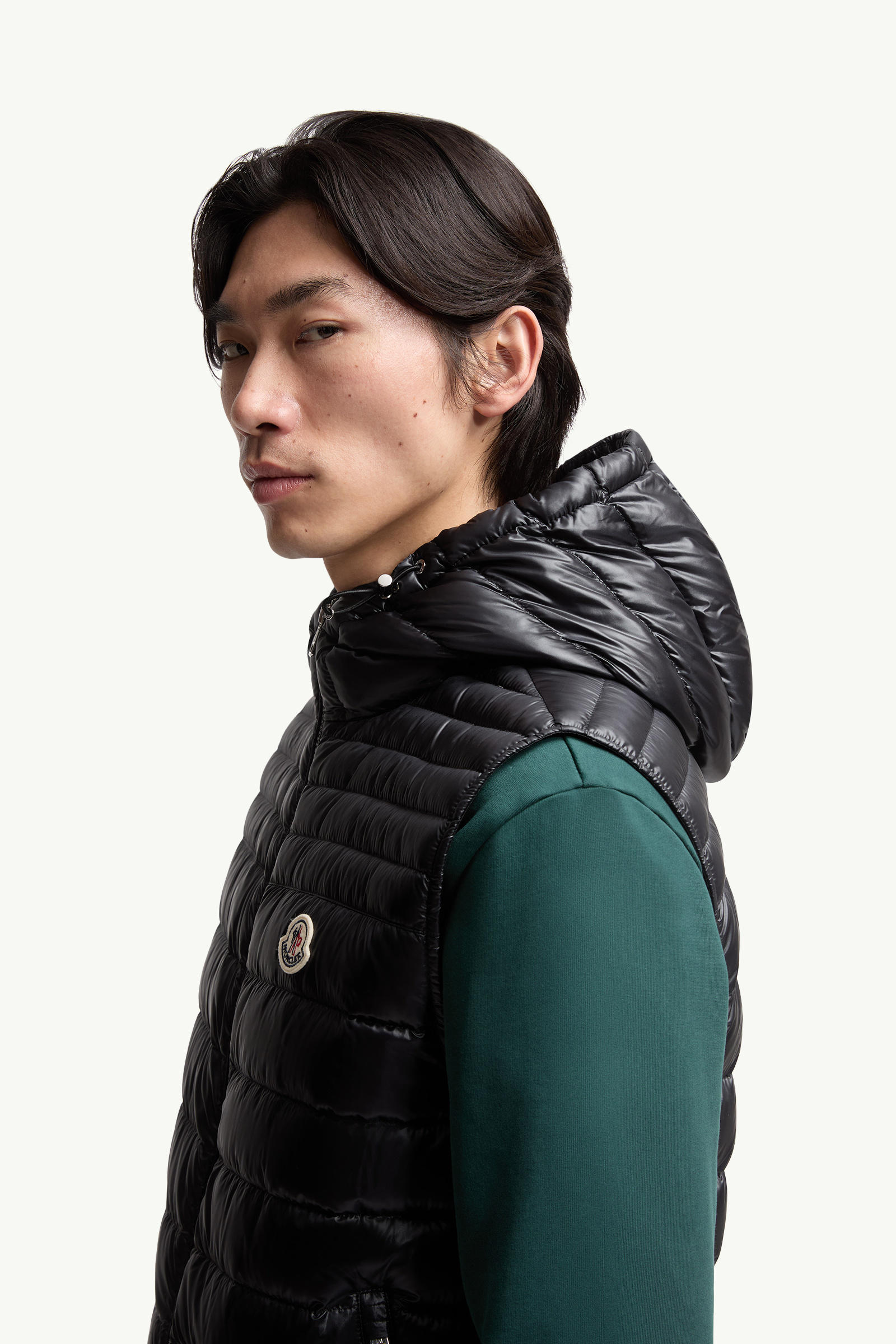 Orant Hooded Down Vest Men Black Moncler 1