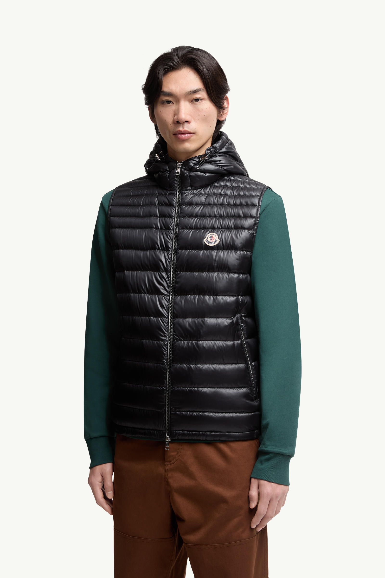 Orant Hooded Down Vest Men Black Moncler 3