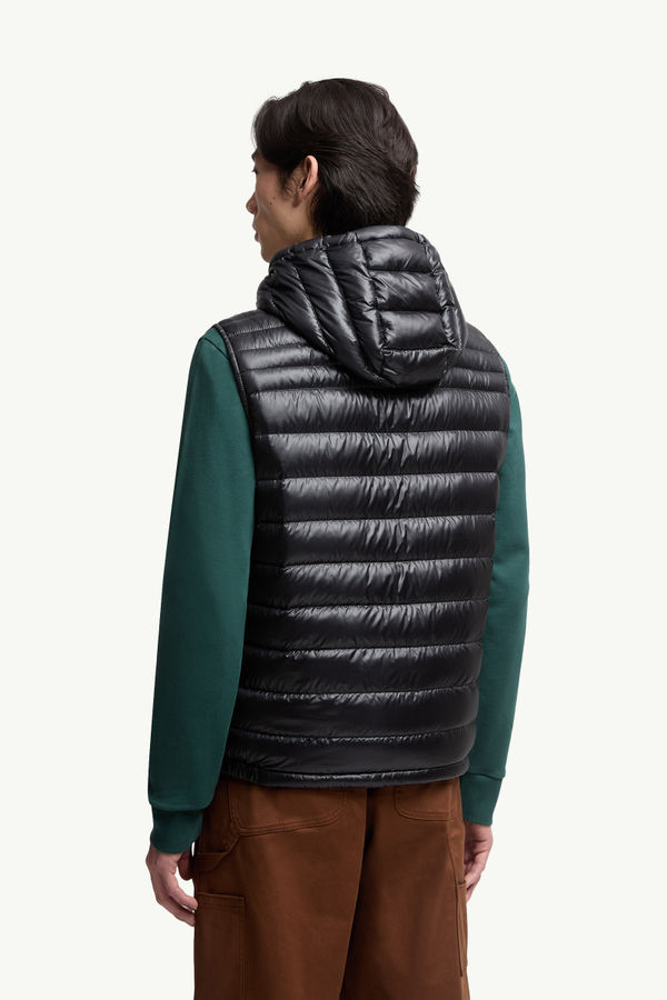 Orant Hooded Down Vest Men Black Moncler 4