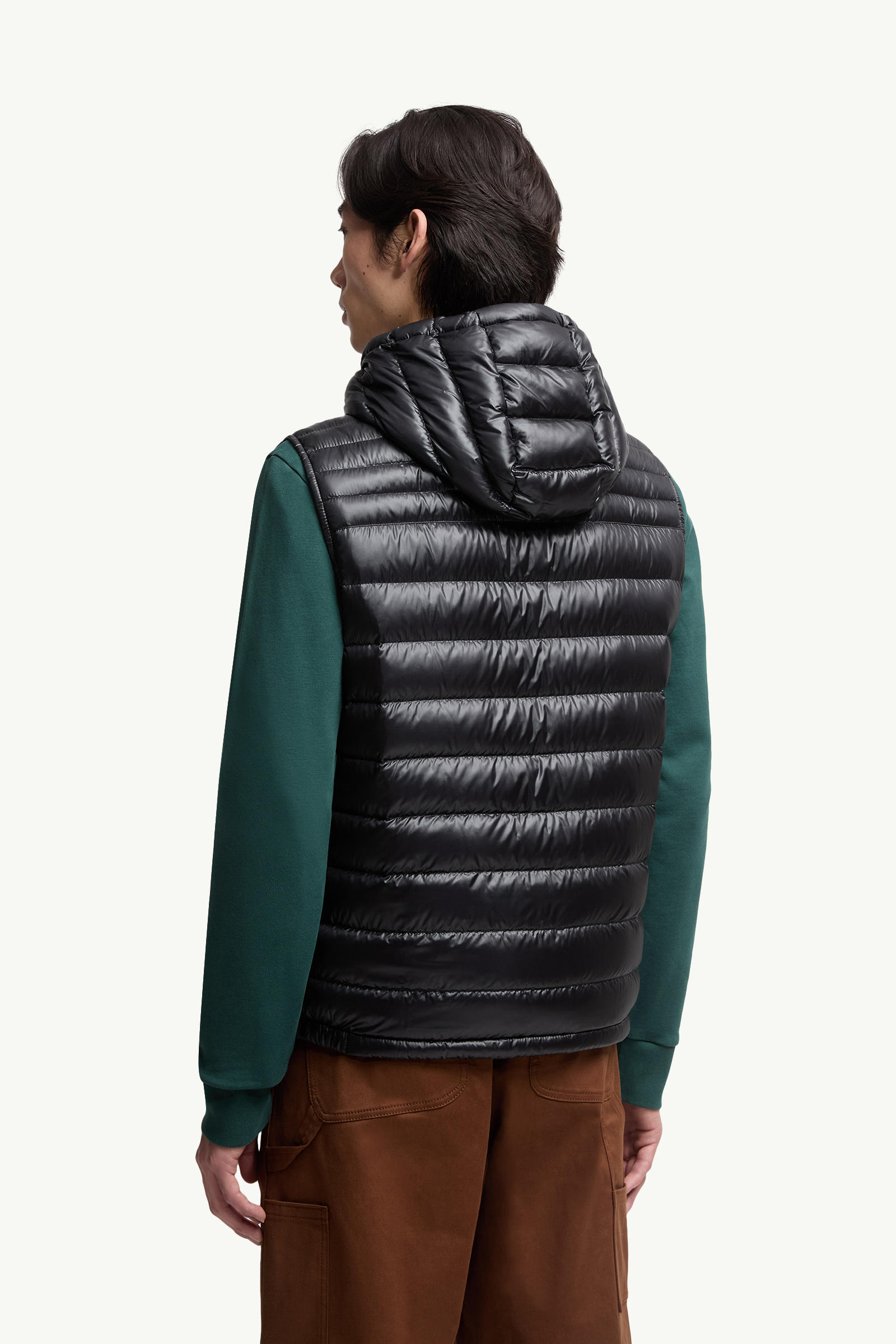 Orant Hooded Down Vest Men Black Moncler 4