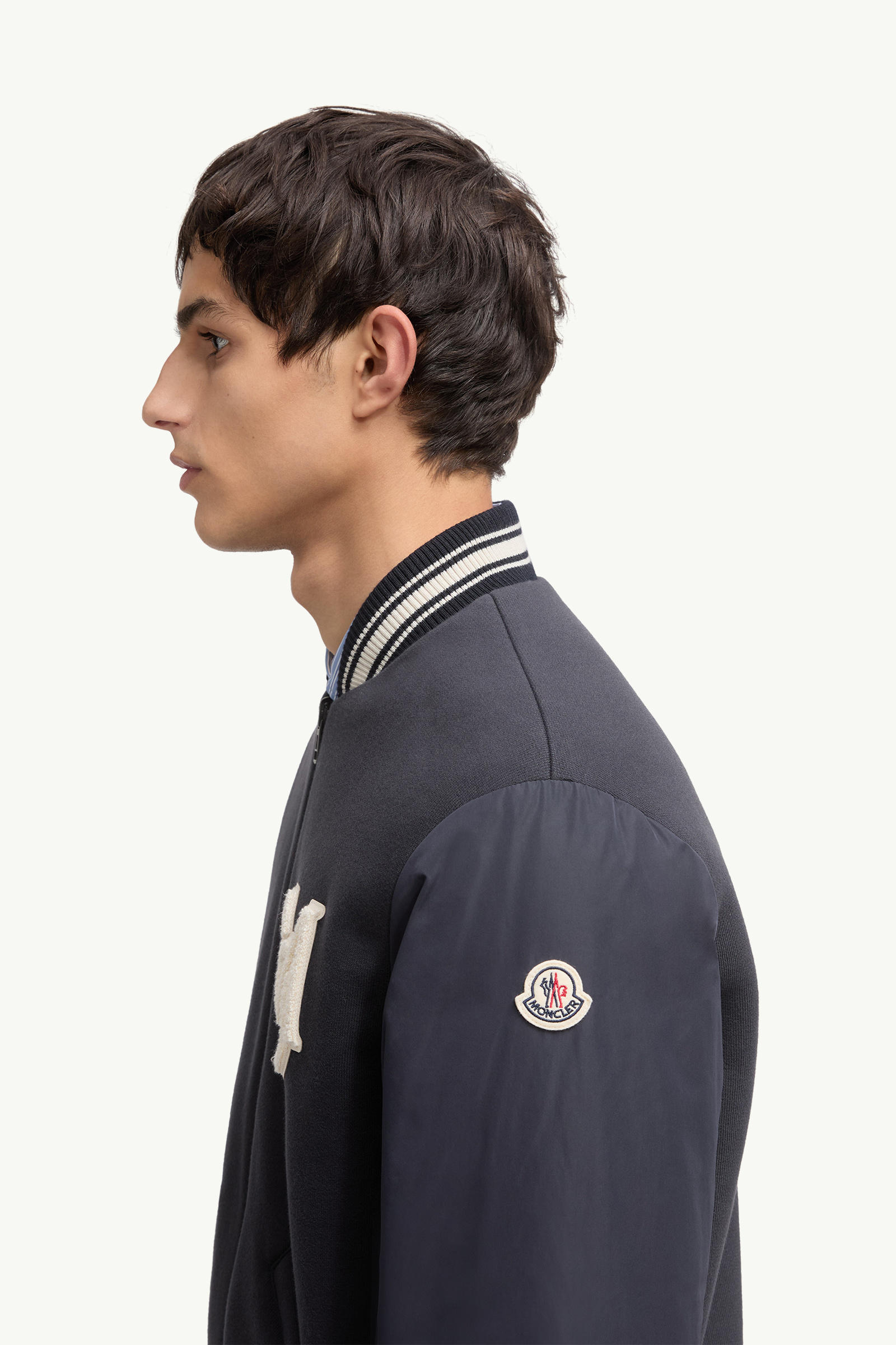 Vennes男士双面羽绒飞行员夹克外套 男士 海军蓝色 Moncler 1