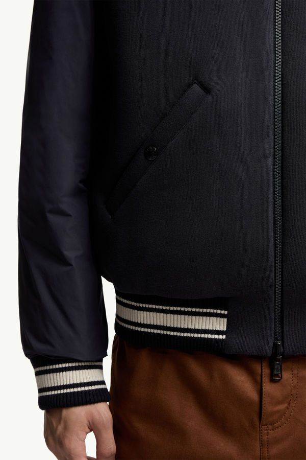 Vennes Reversible Down Bomber Jacket Men Navy Blue Moncler 7