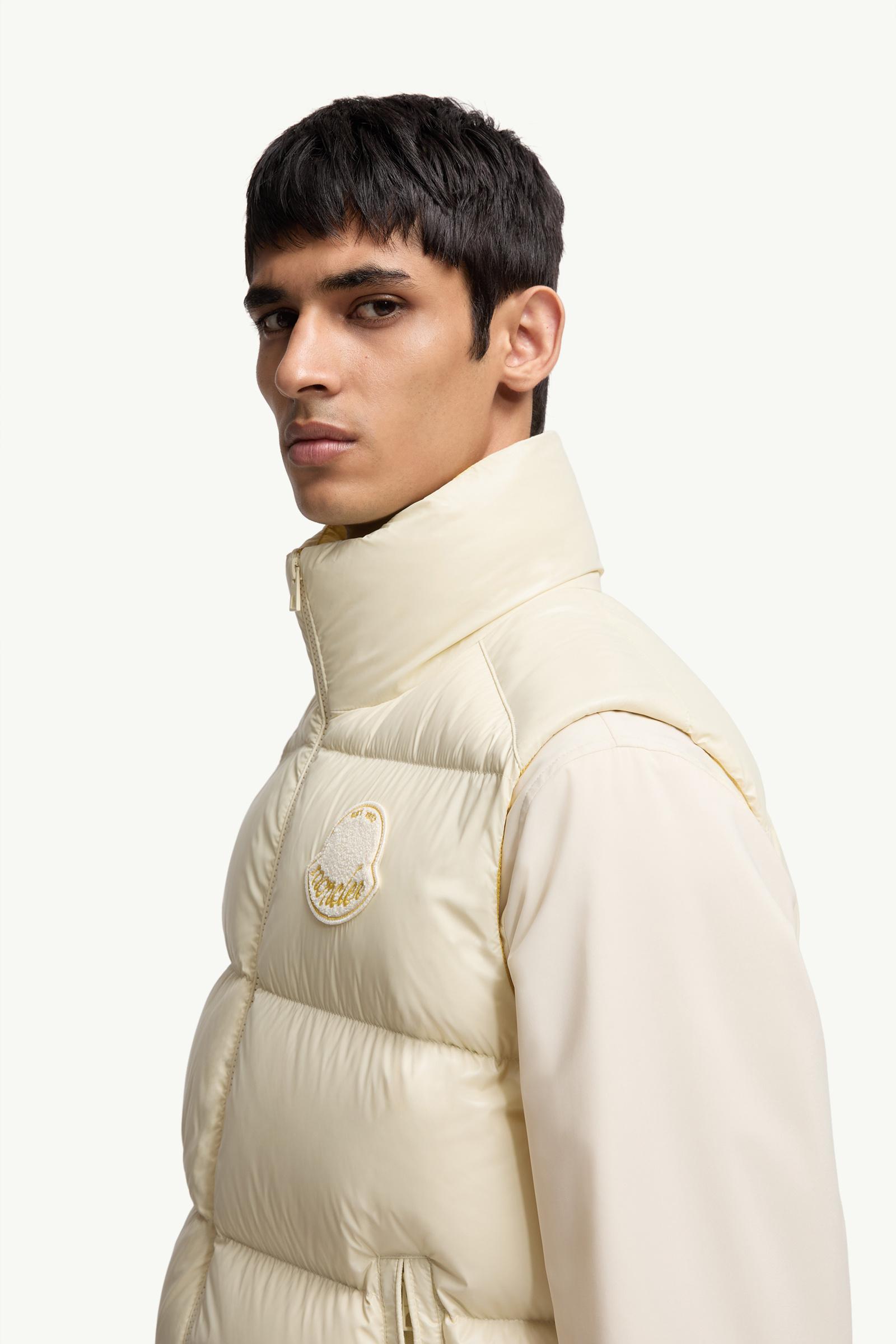 Lipsi Down Vest Men White Ivory Moncler 1